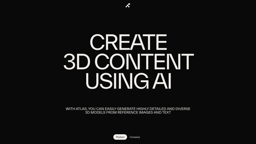 Atlas: AI for Swift 3D Models & Virtual World Creation