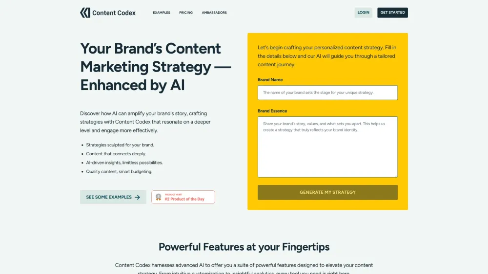 Content Codex: AI-Enhanced Strategy for Crafting Content Marketing