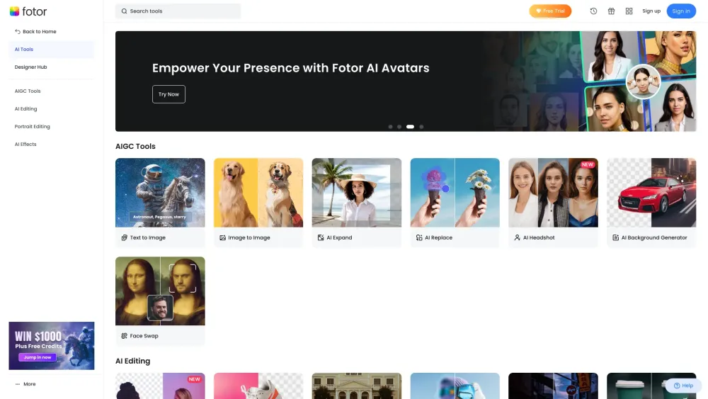 Fotor : All-In-One AI Photo Editor : Superior Image Editing Features