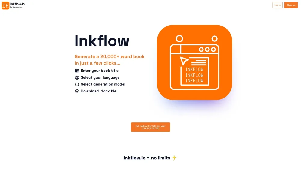 Inkflow: Transformative AI Book Generator - Ultimate Tool for Creators