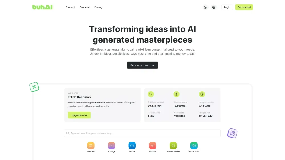 BuhAI: High-Quality AI Content, Save Time & Make Money Easily