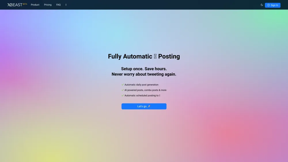 X Beast: Fully Automated Post Generation & Scheduling Tool