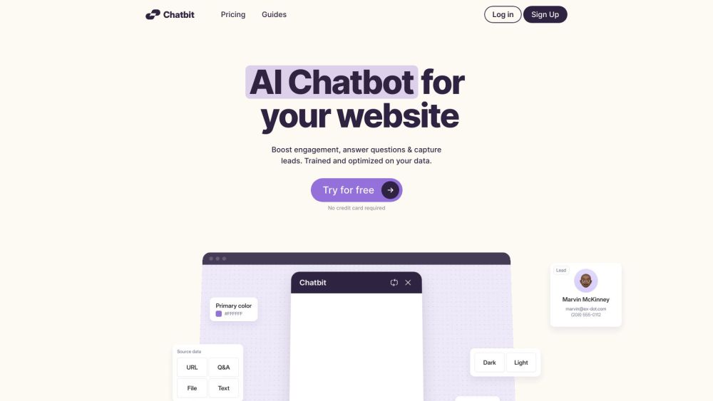 Chatbit: Customized AI Chatbots Elevating Your Website Experience : Tailored AI chatbots for Your Website