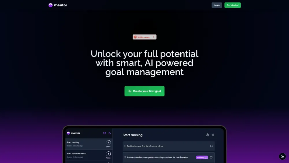 Mentor: AI-Powered Coach for Effective Goal Management : Goal Management