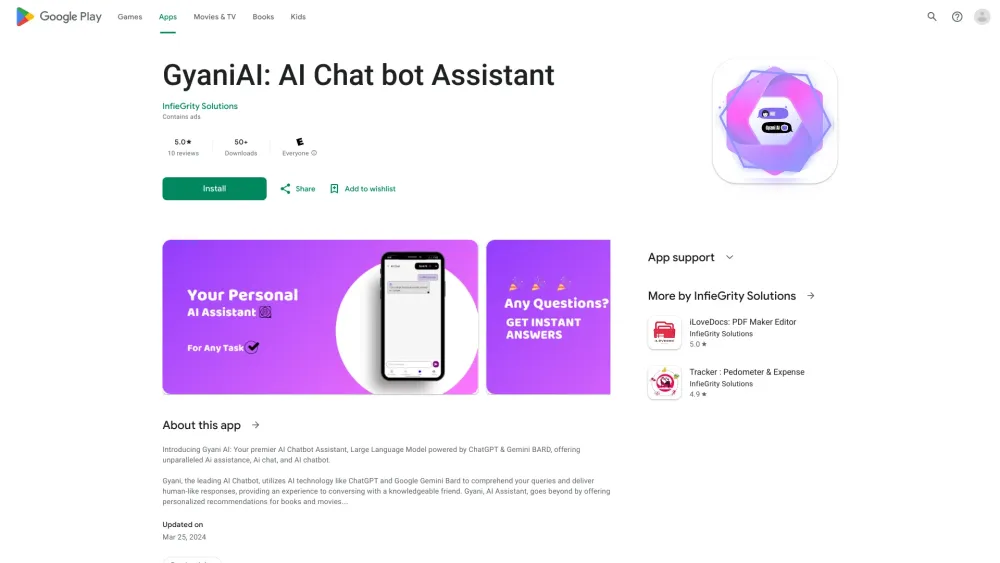 GyaniAI Chatbot: Premier Cross-Compatible ChatGPT & Gemini BARD Bot