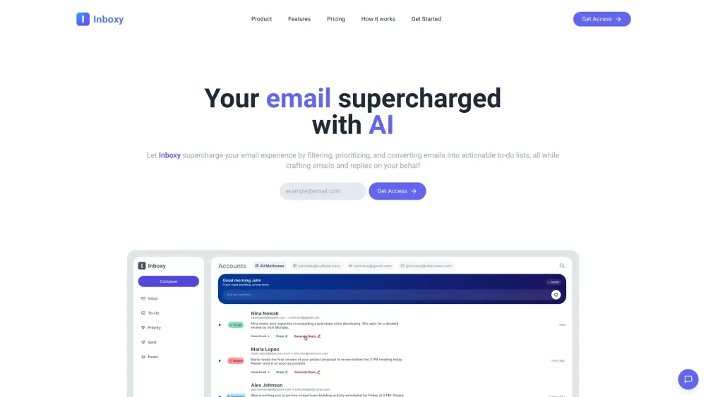 Inboxy : AI Supercharged Assistant Transforming Email Management