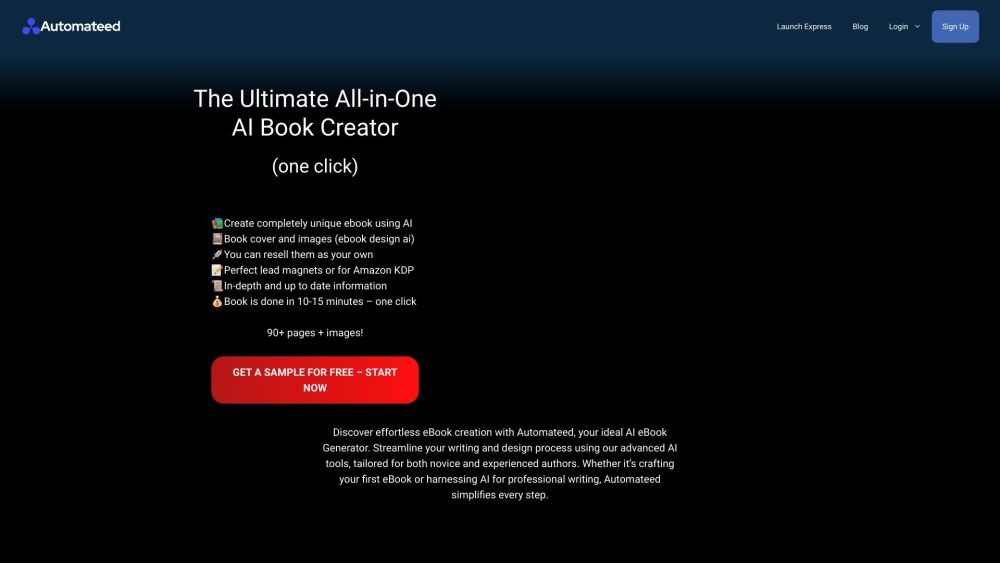 Automateed: AI eBook Generator & Online AI Book Writer