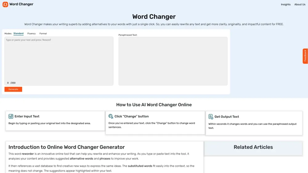 Word Changer: Effortless Editing, Document Streamlining, Time-Saving Tool