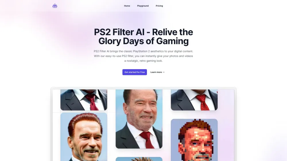 PS2 Filter AI: Transform Digital Content with Classic PS2 Aesthetics