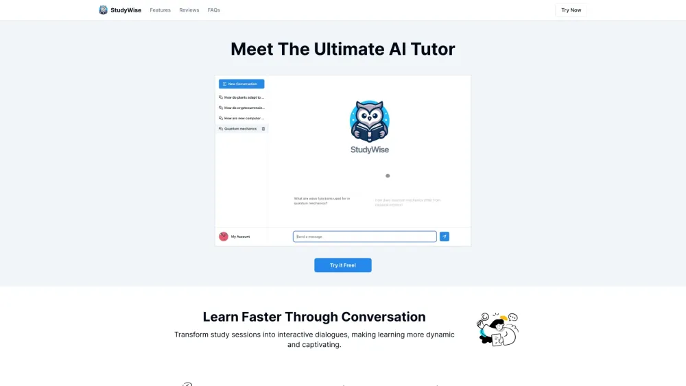 StudyWise: AI-Powered Interactive, Personalized Learning Tool