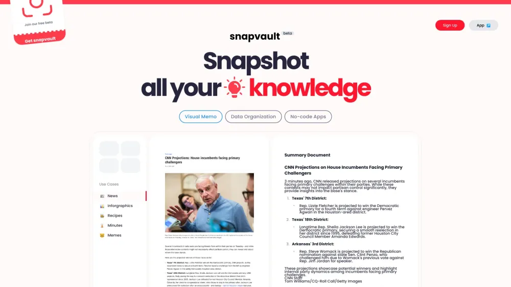 SnapVault: Simplified Knowledge Base Creation with Easy Snapshots