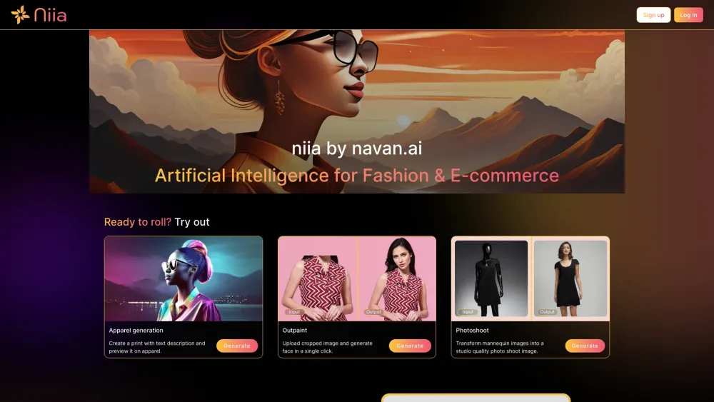 niia.ai: AI-Driven Design for Fashion & eCommerce - Create Beautiful Apparel