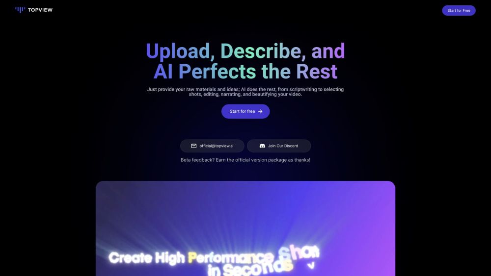TopView.ai: AI Video Editor for Scripting, Editing, Narrating, Beautifying