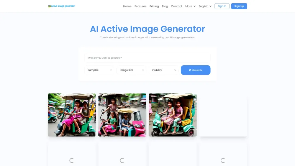 Active Image Generator: AI-Powered, Effortless Custom Images, Unique Creations