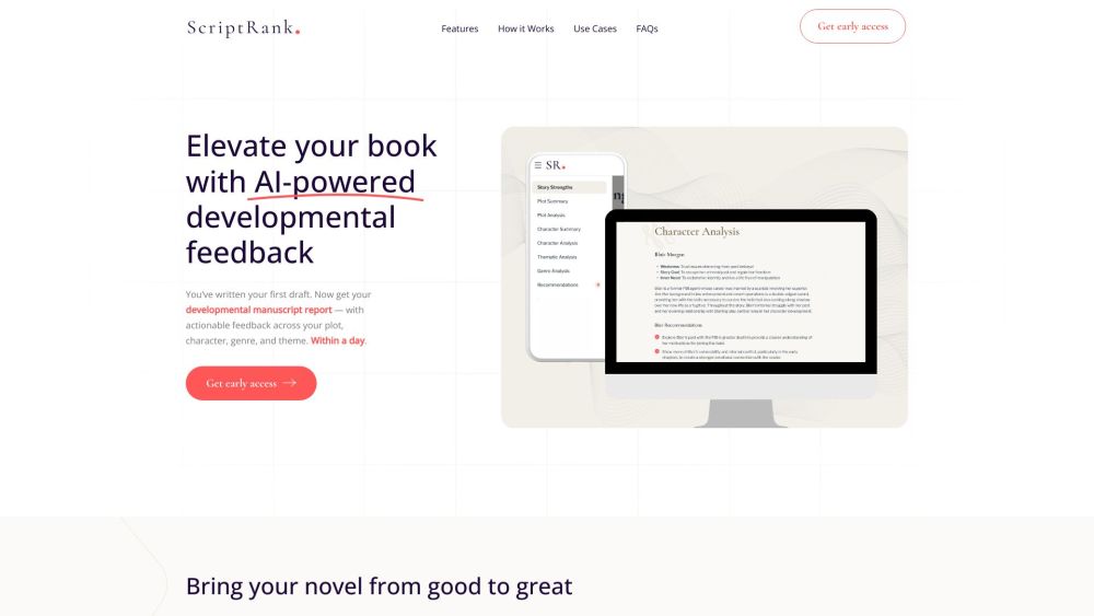 ScriptRank: AI Edit Feedback for Developmental Writers - AI-Powered