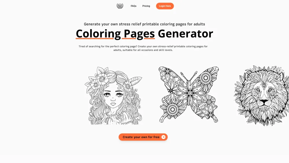 Coloring Pages Pro: Create Perfect Coloring Pages, Stop Searching!