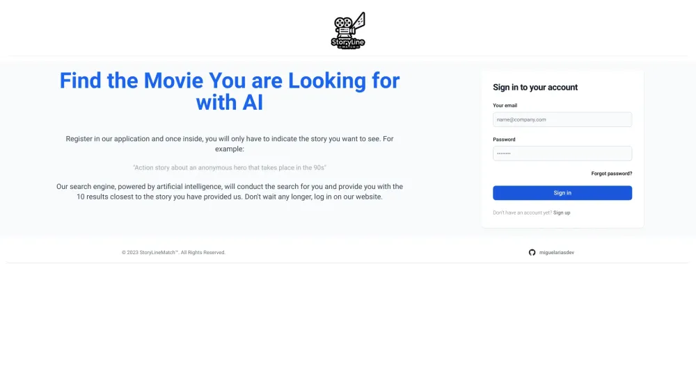 Storylinematch: Movie Search Engine Based on Brief Descriptions