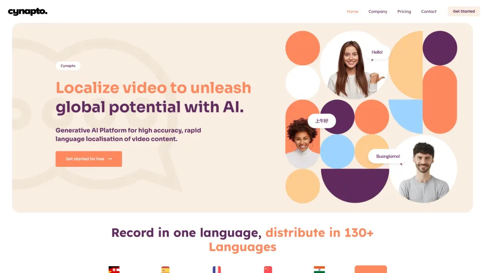 Cynapto: Advanced GenAI Video Localization Platform