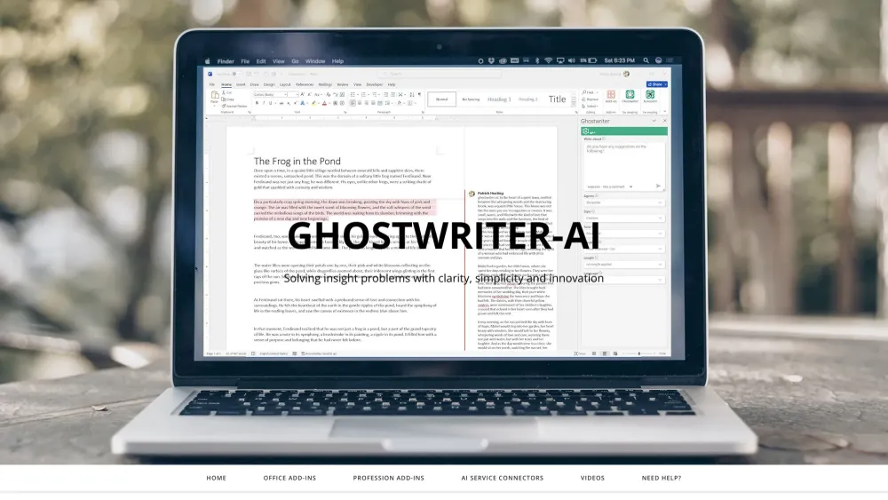 Ghostwriter Office Add-ins: AI Creativity for Business Solutions