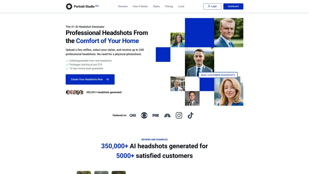 AI Generated Professional Headshots: No Photoshoot, High-Quality Images