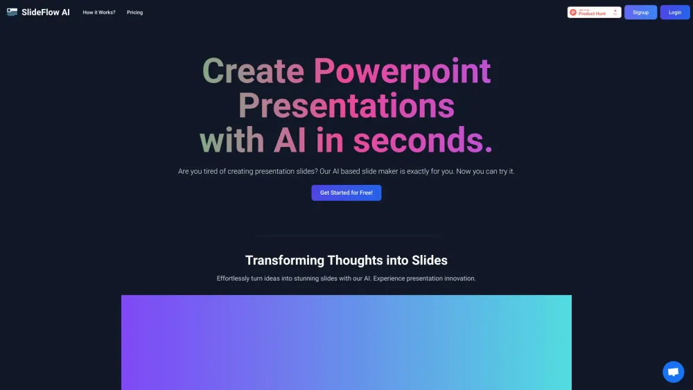 SlideFlow AI: Transform Ideas into Slides with AI Magic Effortlessly