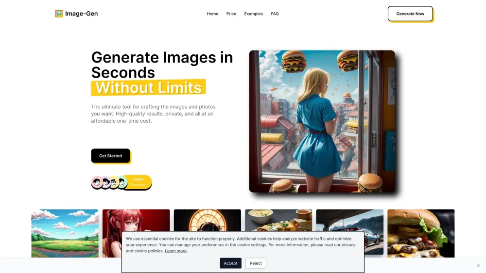 Image-Gen: Unrestricted Creation, High-Quality Results, Affordable Cost