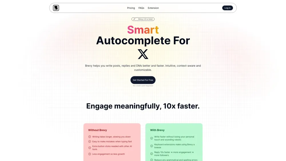 Brevy: Autocomplete Assistant for Efficient x.com Posts & DMs