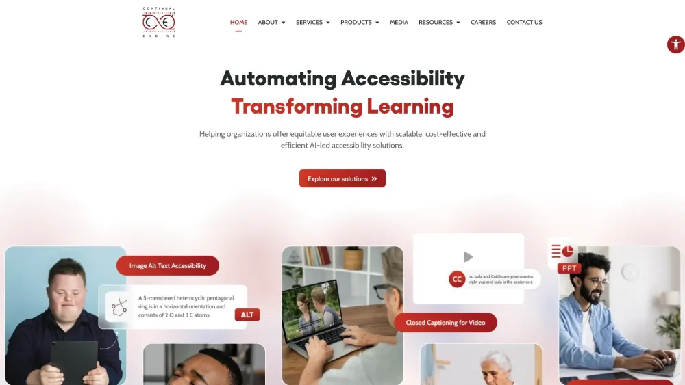 Continual Engine: AI-Led Accessibility Solutions for Organizations