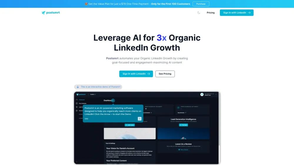 Postsmrt: AI-Powered LinkedIn Sales Pipeline Automation Made Easy