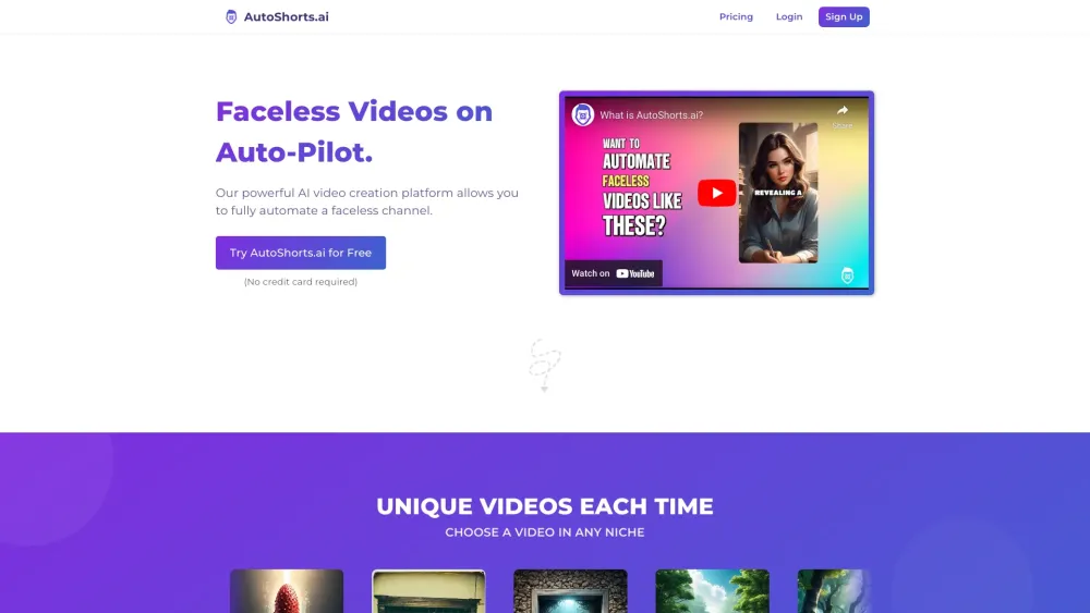 AutoShorts.ai : Automates Creation & Posting of TikTok Videos