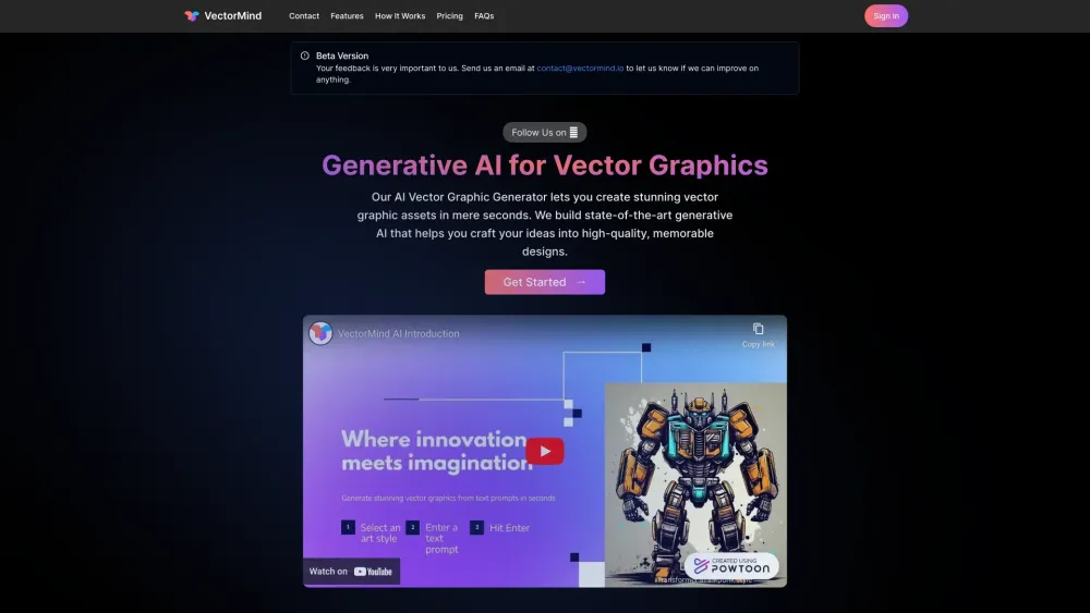 VectorMind AI: Swift Vector Graphics, Stunning Design in Seconds