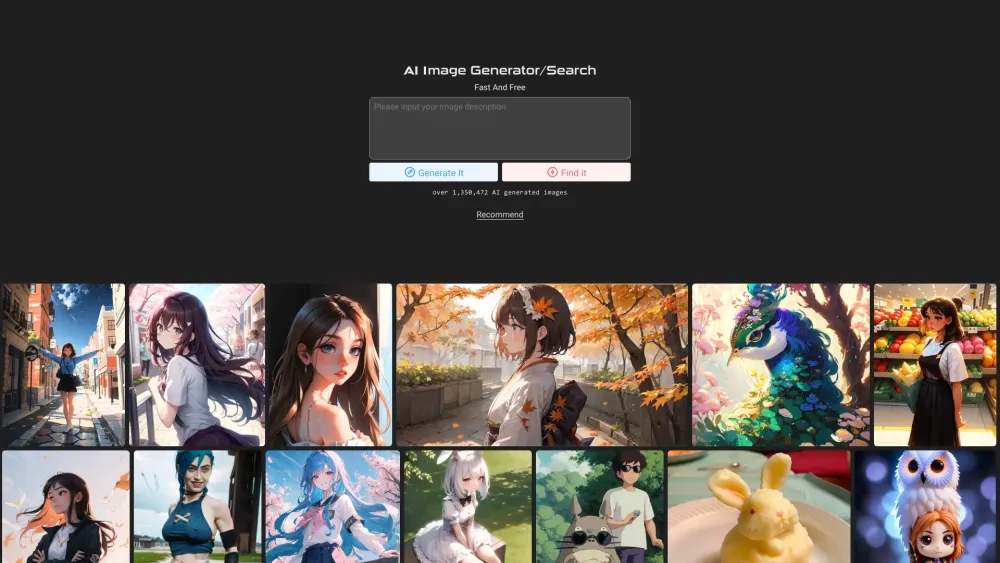 AI Image Generator: Free, Advanced AI Art Creation & Search Site