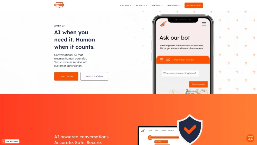 Ambit: AI Chatbot & Customer Service Automation Software : Key Features