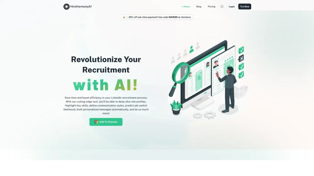 HireHarmonyAI: AI Chrome Extension for Efficient LinkedIn Hiring