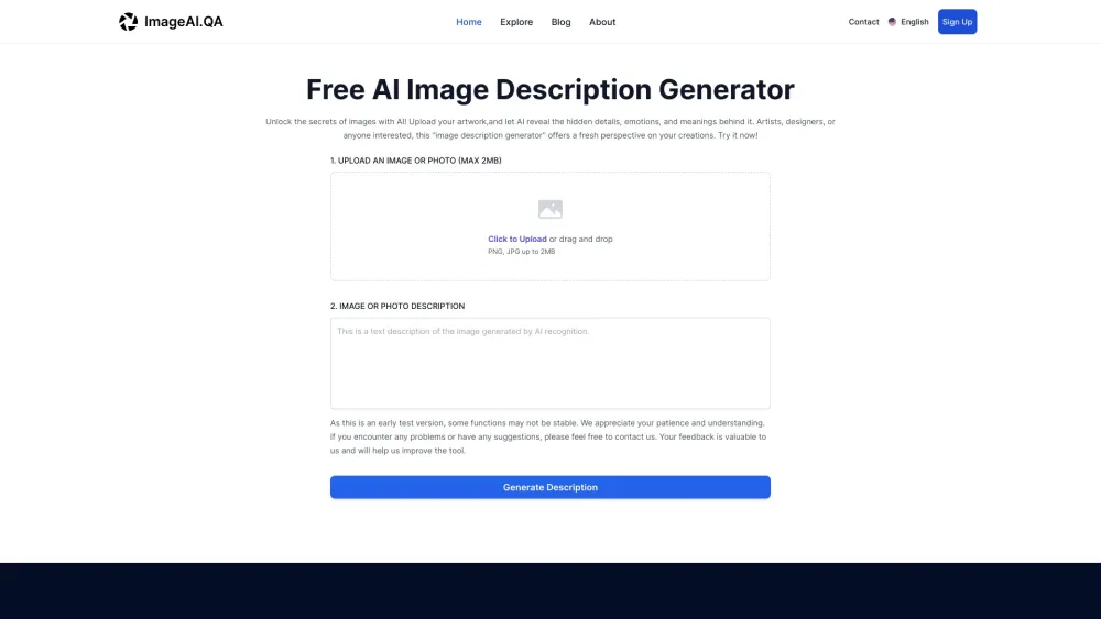 ImageAI.QA: AI Photo Analysis for Creation Details & Emotions Analysis