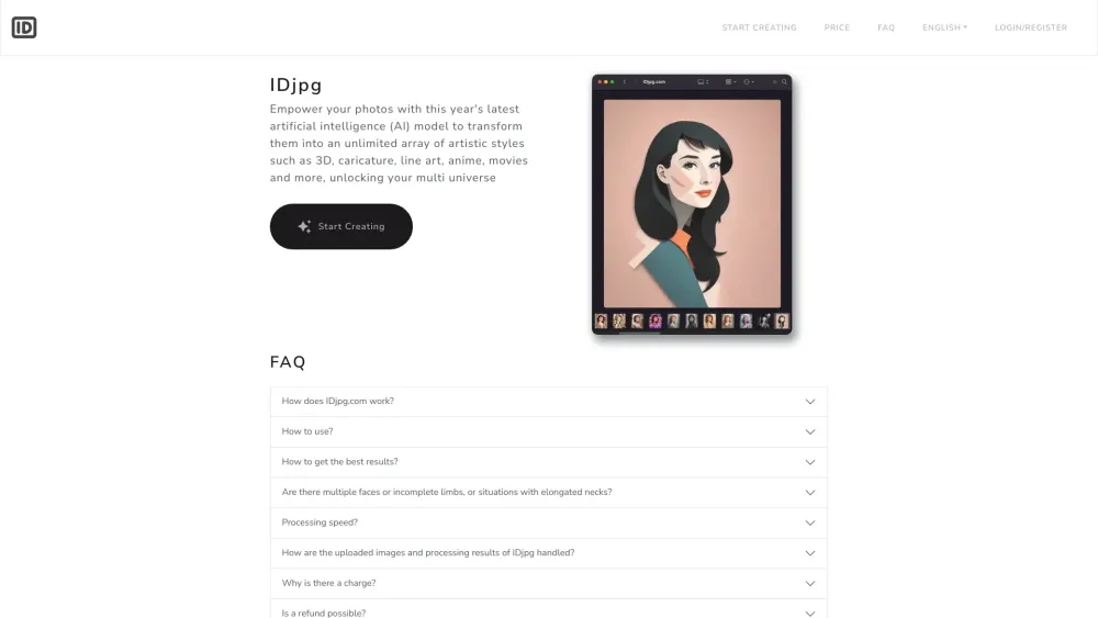 IDjpg: Transform Photos & Retain Traits in Any Style