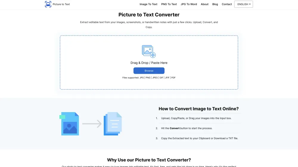 Picture to Text Converter: Bulk OCR & Free Text Extraction