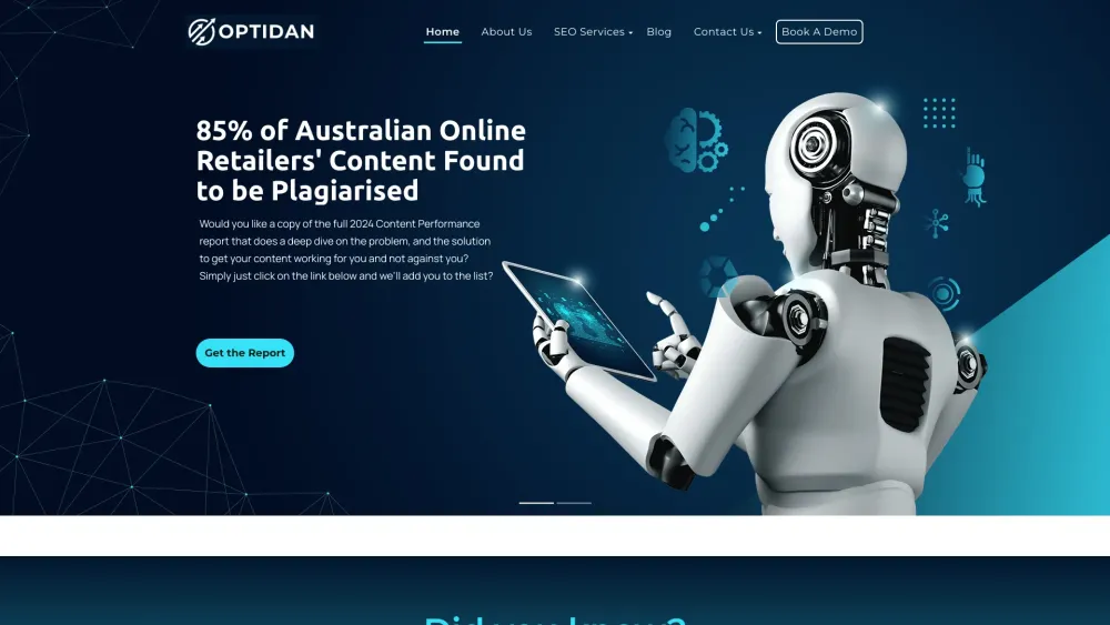 Optidan AI: AI SEO, Shopify SEO, Content Creation & Plagiarism Removal