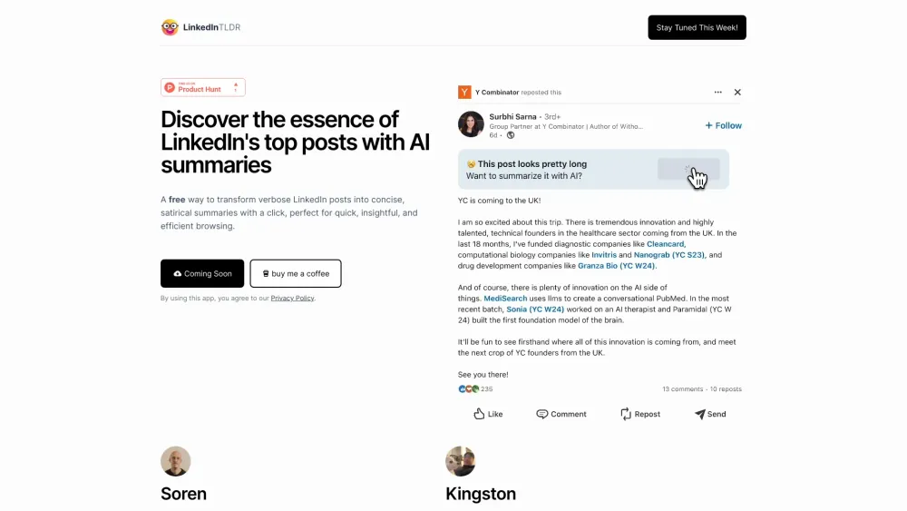 LinkedIn TLDR: AI-Powered Tool to Summarize Long Posts : AI Summarizer