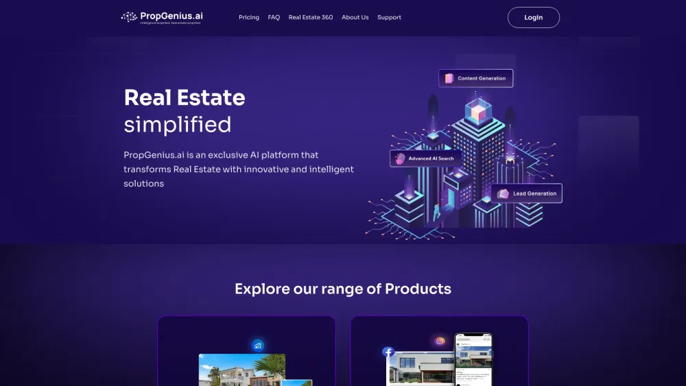 PropGenius.ai: AI-Powered Real Estate Content Generation Tool