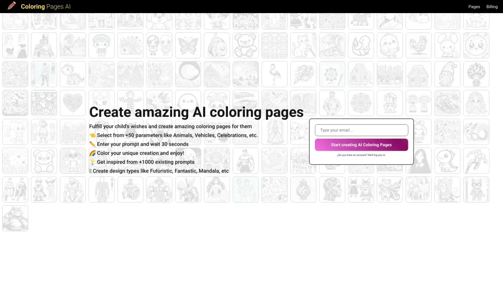 Coloring Pages AI: Innovative Tool to Create Amazing AI Coloring Pages