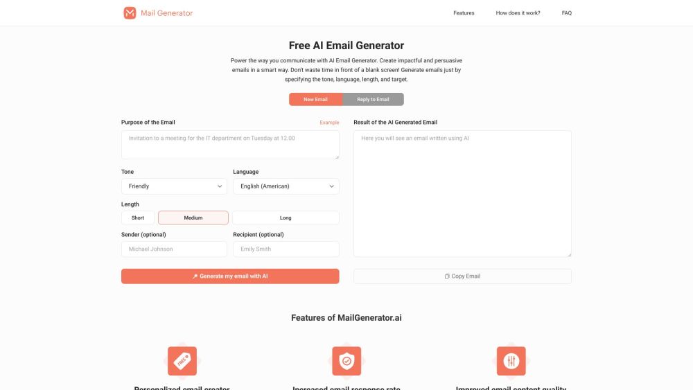 MailGenerator.ai: AI Email Tool for Impactful, Persuasive Emails