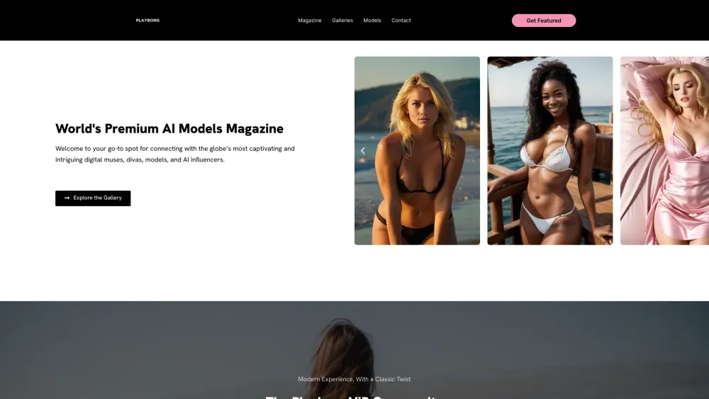 Playborg.ai: Premium AI Models Magazine for Digital Muses and Divas