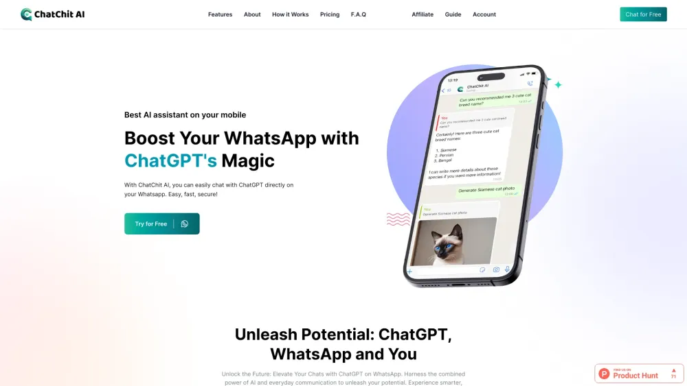 ChatChit AI : WhatsApp Sticker Generator and GPT Chatbot