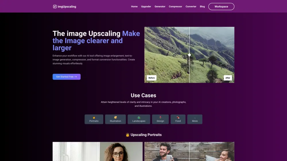 ImgUpscaling: AI for Image Enhancement, Enlargement & Conversion