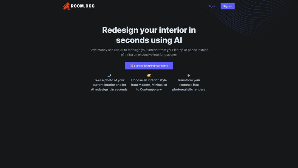 RoomDog: AI Redesign, Photorealistic Renders & Virtual Staging