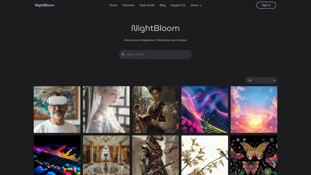 NightBloom: AI-Generated Image Sourcing & Utilization Digital Hub