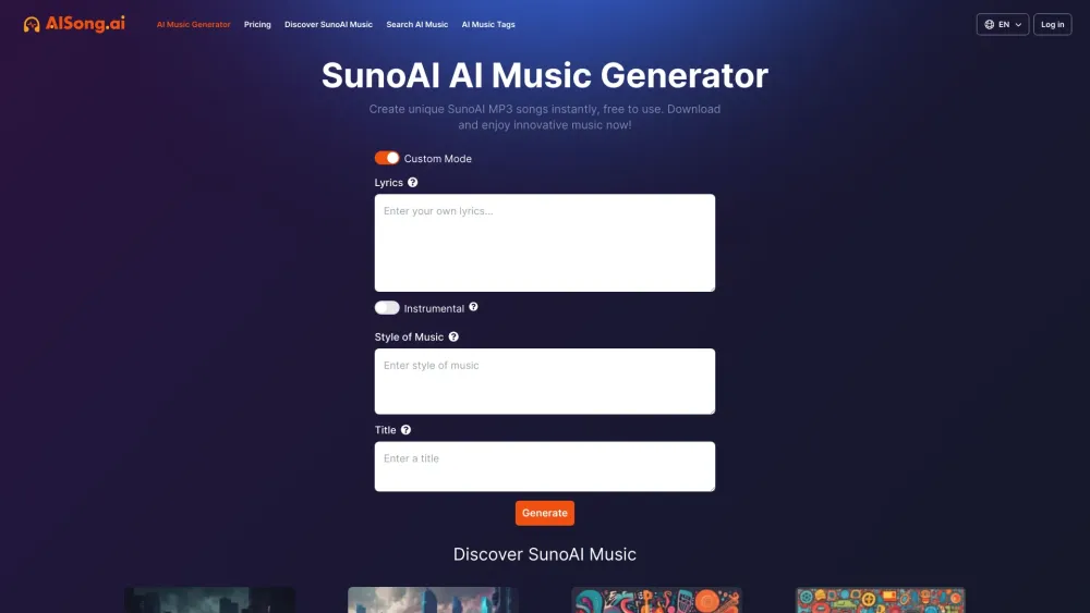 AISong.ai: Free Online SunoAI AI Music Generator Platform