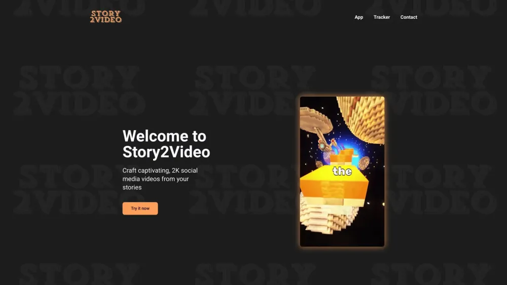 Story2Video: Make Personalized Videos, Easy Customization & High Quality