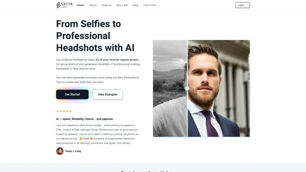 Secta Labs: Genuine AI Headshots and Portraits : Authentic AI Photos